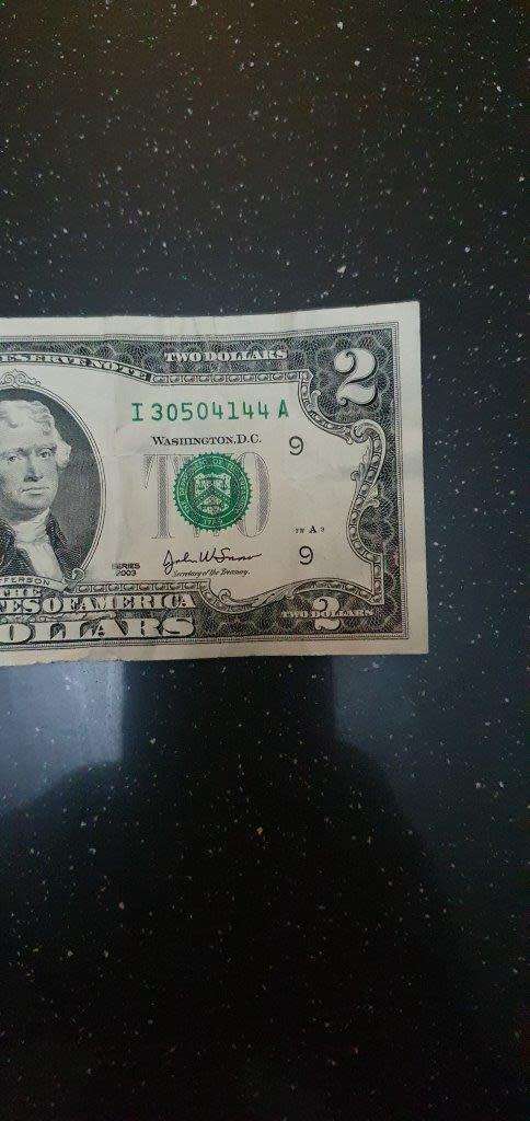 USA 2 Dollar Bank Note