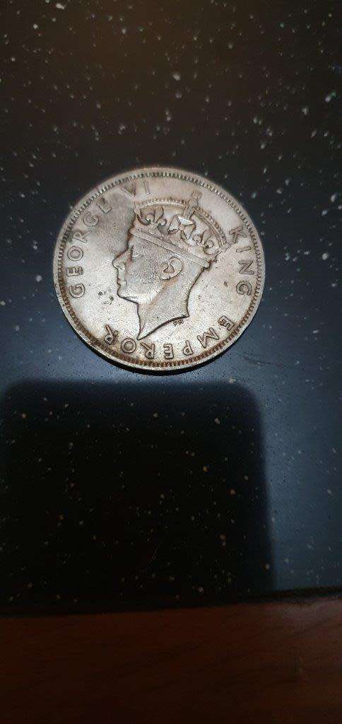 1947 Rhodesia Half Crown Coin