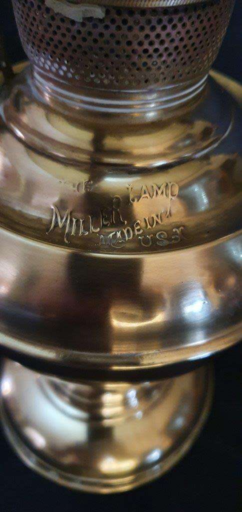 Stunning Vintage Millers Converted Oil Lamp