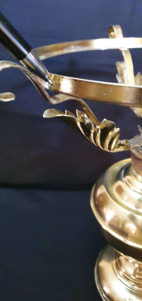 Stunning Vintage Millers Converted Oil Lamp