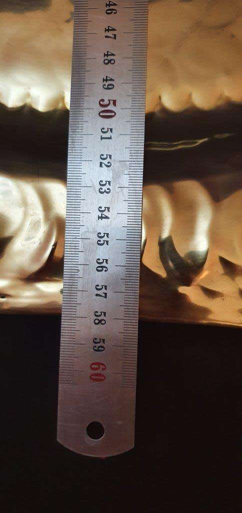 Stunning Hexagonal Brass Table Top 58 cm Wide