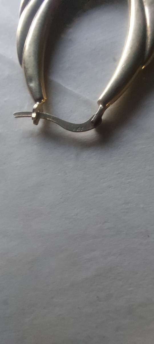 Rare find 9ct creole large earrings