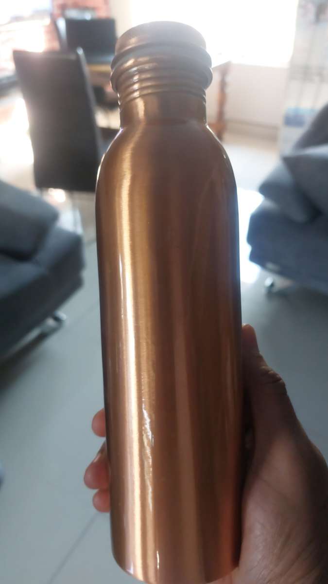 Pure Copper Water Bottle For Ayurveda Health Benefits Leak Proof