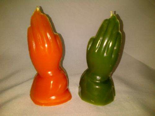 Praying Hands Candle