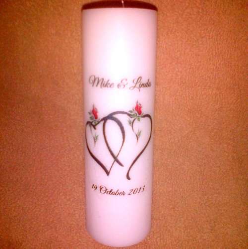 Personalised Pillar Candle - 200mm