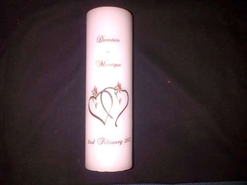 Personalised Pillar Candle - 200mm