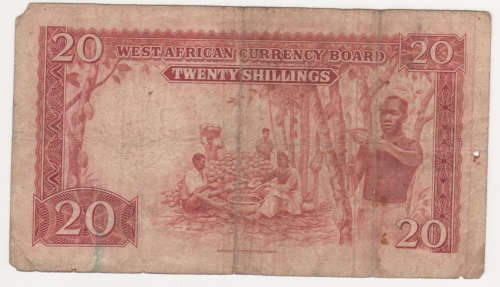 British west Africa 20 Shillings 1953