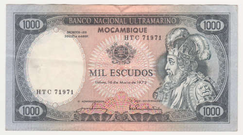 Mozambique 1972 1000 Escudos