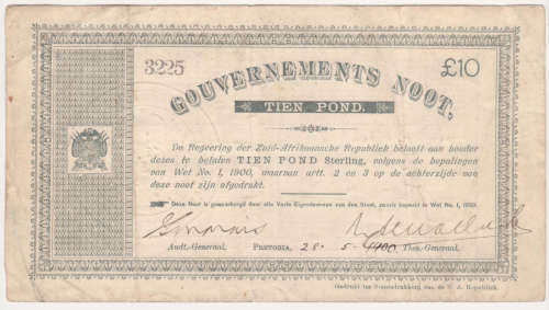 10 pounds 1900 pretoria