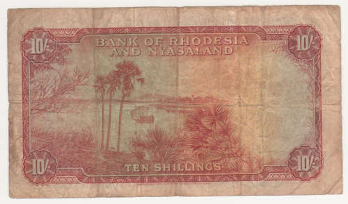 Bank of Rhodesia & Nyasaland 10 shillings 1957