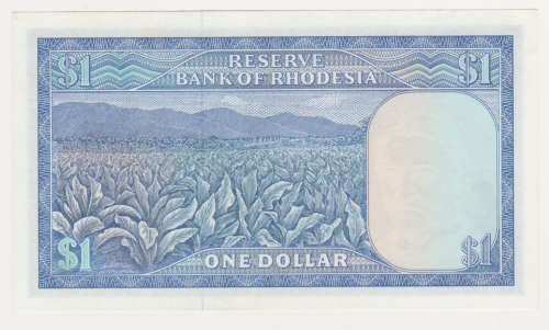 Rhodesia 1 Dollar 1978  Low serial number