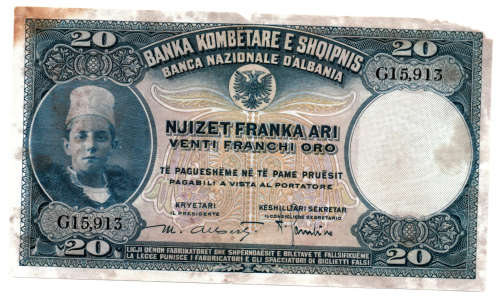 Albania 20 Franka