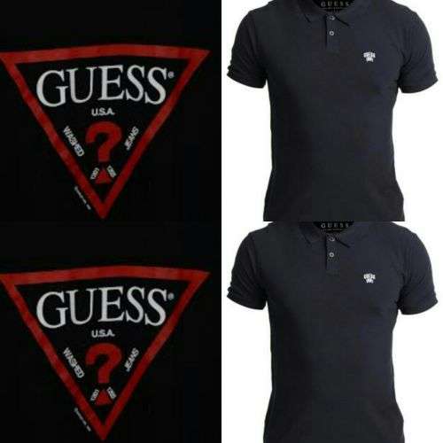 Guess mens original golfer size Medium Navy