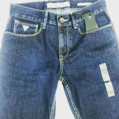 Guess mens original jeans slim tapered cut. Colour elysium wash. Size 28 waist