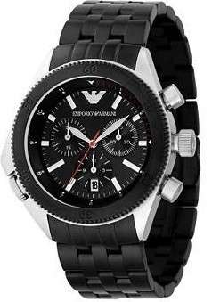 Emporio Armani Quartz Black Dial Mens Watch AR0547