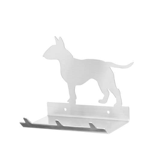 Bull Terrier Stainless Steel Key & Leash Holder