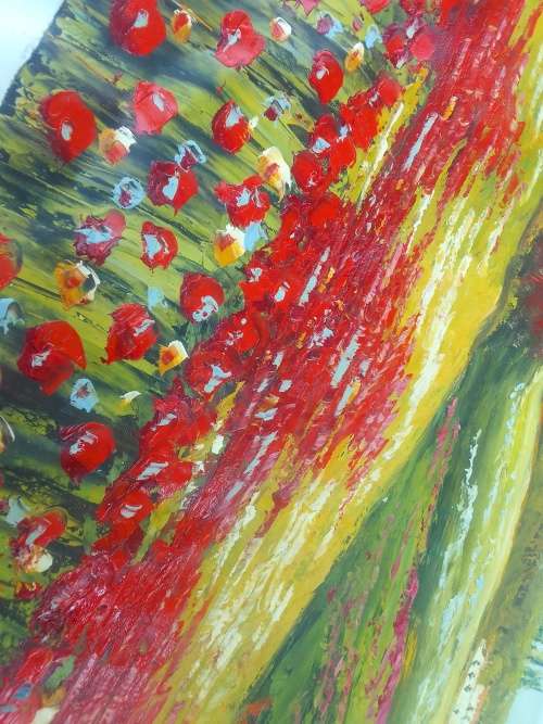 Letty Mason Oil on Canvas Painting 56cmx65cm Very detailed(unframed)