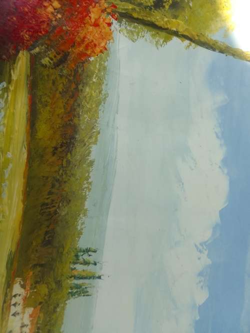 Letty Mason Oil on Canvas Painting 56cmx65cm Very detailed(unframed)