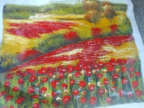 Letty Mason Oil on Canvas Painting 56cmx68cm. Unframed