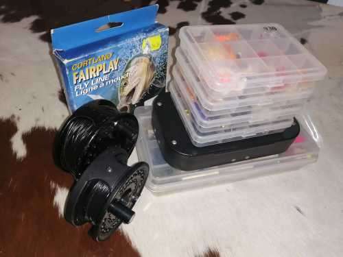 ``` Fly Fishing Combo Consists Of 226 Assorted Flies, SAF Fly 200 Reel A Ok