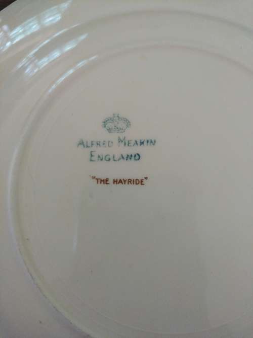Alfred Meakin Plate 22.5cm `The Hayride`