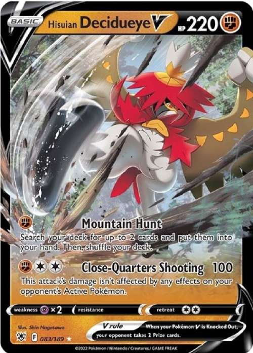 Hisuian Decidueye V - SWSH10: Astral Radiance