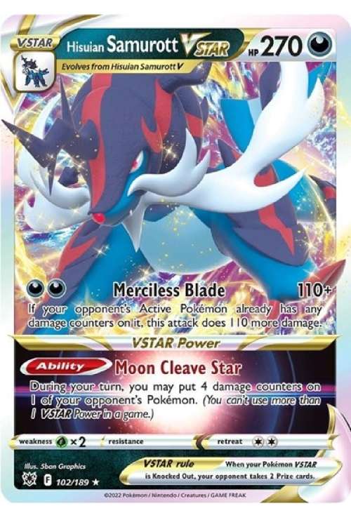 Hisuian Samurott VSTAR - SWSH10: Astral Radiance