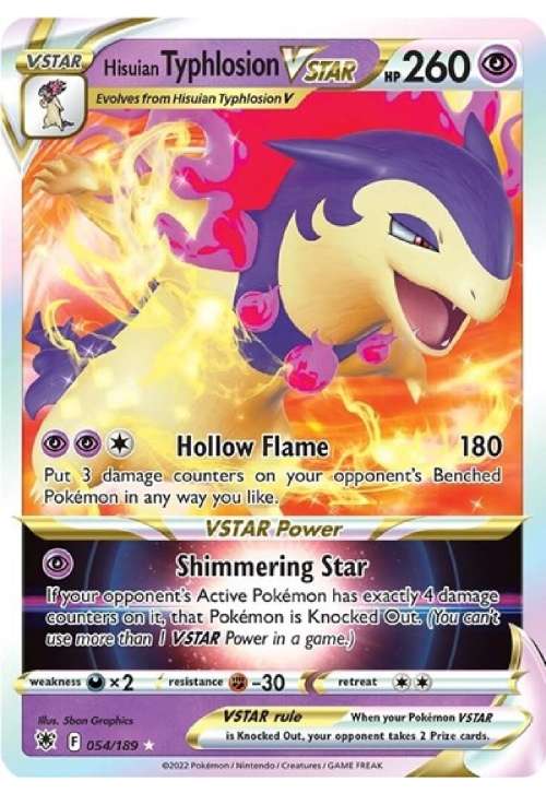 Hisuian Typhlosion VSTAR - SWSH10: Astral Radiance