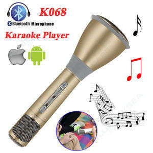 K068 Karaoke Microphone+Speaker Bluetooth for iPhone & Android Smart