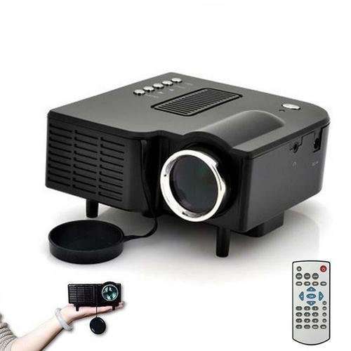 HD 1080P LED Multimedia Projector Home Theater AV TV VGA HDMI USB SD WTC(BLACK)