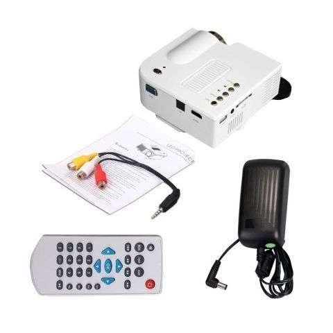 HD 1080P LED Multimedia Projector Home Theater AV TV VGA HDMI USB SD WTC(BLACK)