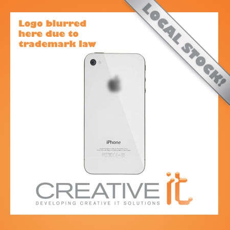 **LOCAL STOCK** iPhone 4 (White) - Replacement Back Cover **BEST PRICE**
