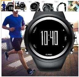 EZON GPS Timing Running Watch Outdoor Sport Multifunction Watches Fitness Distance Speed Calories Co