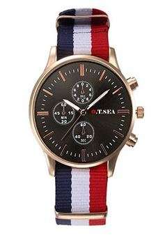 2016 Luxury Brand Rose Gold Nylon Strap Watches 40 mm Men Wristwatches Fashion Quartz watch Relogio