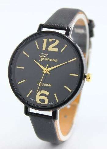 Women Bracelet Watch Geneva Famous brand Ladies PULeather Analog Quartz Wrist Watch Clock