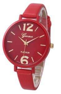 Women Bracelet Watch Geneva Famous brand Ladies PULeather Analog Quartz Wrist Watch Clock
