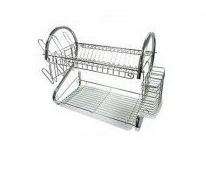 Two Tier Dish Rack - Chrome Plated
