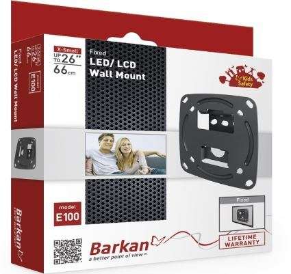 TV Wall Mount BARKAN E100.B LCD/LED UP TO 26inch/66cm