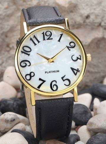 2017 Womens Digital Dial Leather Band Quartz Analog Wrist Watch