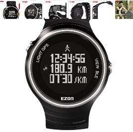 Ezon G1 Smart Sports Bluetooth GPS Watch GYM Running Jogging Fitness Calories Counter Digital Watch