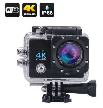 4K WiFi Waterproof Sports Action Camera - Ultra HD - Super Wide Angled Lens - HDMI