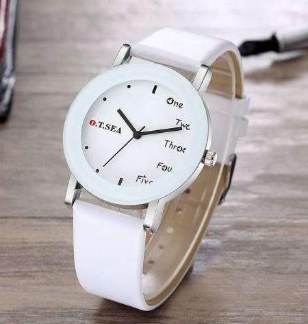 Top Luxury Fashion Brand O.T.S.E.A Watch Unisex Casual Leather Dress Bracelet Wrist Watch