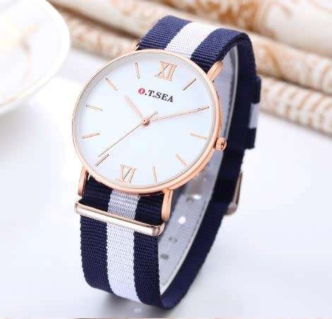 Top Luxury Brand Nylon Fashion  Quartz Mens Watch - O.T.SEA