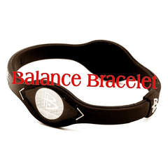 Balance Bracelet Black with White lettering - M (19cm)