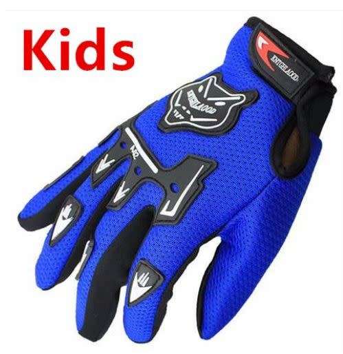 Full Finger Motorcycle/BMX/Cycle Gloves for Children - Free Size
