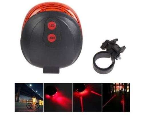 2 LASER LED FLASHING LAMP REAR CYCLING BICYCLE BIKE TAIL SAFETY WARNING LIGHT