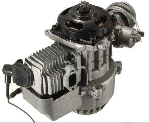 2 Stroke 49cc Pull Start Engine Complete for  Mini Pocket Pit/Quad/ Dirt Bike