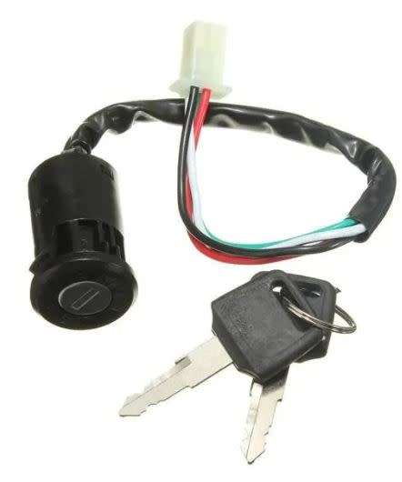 Ignition Key Switch  4 Pin for ATV Scooter Dirt Bike 90 110 125 200cc etc