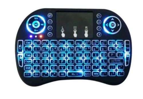Wireless QWERTY RGB Backlit 2.4GHz Touchpad Keyboard Air Mouse