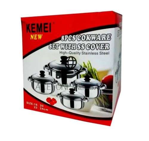 **New** 8Pc Casserole Pot Set | Quality Stainless Steel | - Craze R1 Auction !